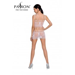 Robe nue résille BS090 - Blanc