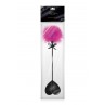Tapette coeur avec pompon fuchsia - Sweet Caress