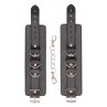 Menottes Premium en cuir noir - Ouch! by Shots