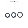 Kit de 3 anneaux de pénis - Boners Kit de 3 anneaux de pénis - Boners