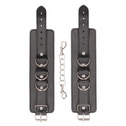 Menottes Premium en cuir noir - Ouch! by Shots