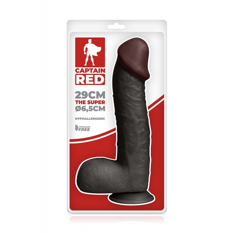 Gode Amazing Black 23 x 5 cm - Captain Red Gode Amazing Black 23 x 5 cm - Captain Red