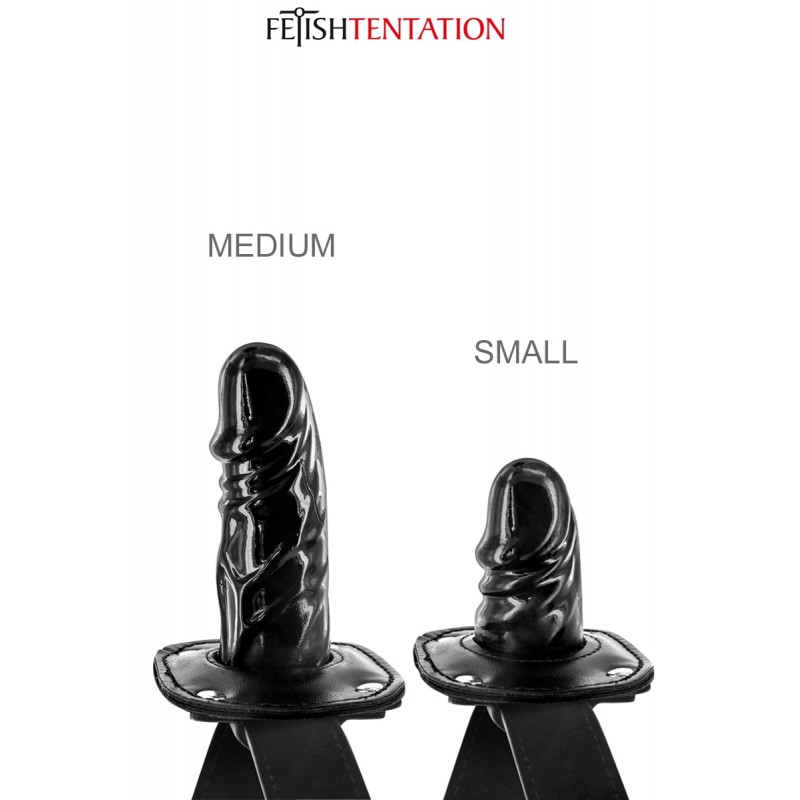 Bâillon avec gode interne - Fetish Tentation Bâillon avec gode interne - Fetish Tentation