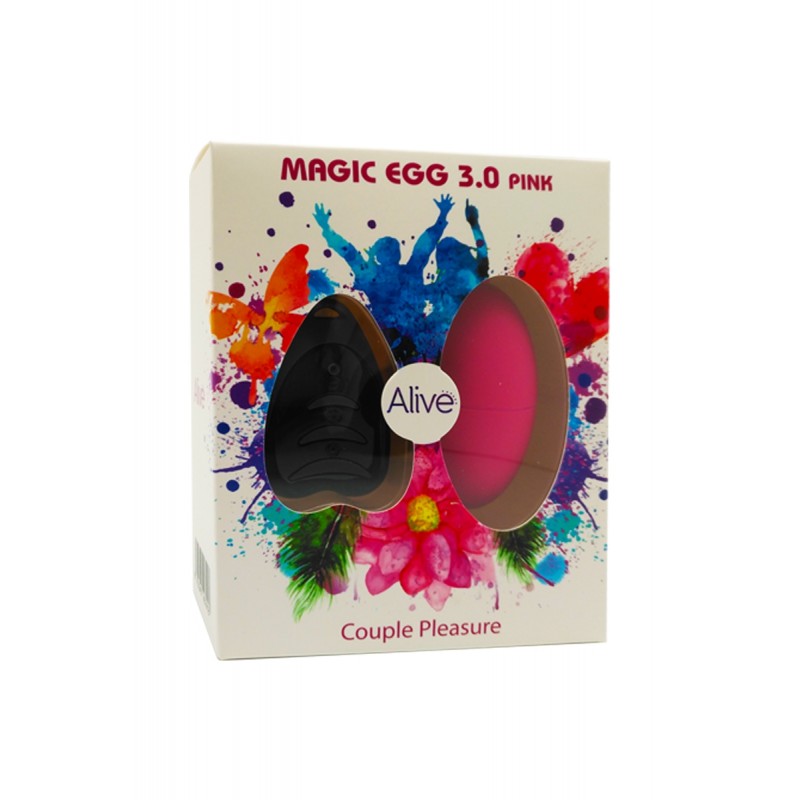 Oeuf vibrant télécommandé Magic egg 3 - rose Oeuf vibrant télécommandé Magic egg 3 - rose