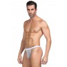String homme blanc résille String homme blanc résille
