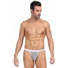 String homme blanc résille String homme blanc résille