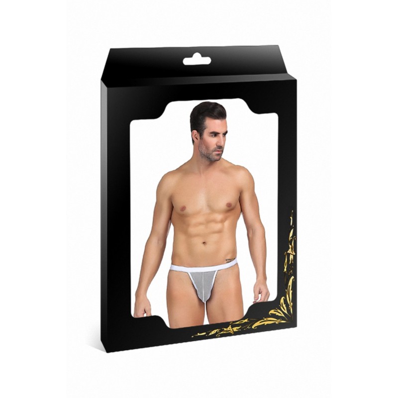 String homme blanc résille String homme blanc résille