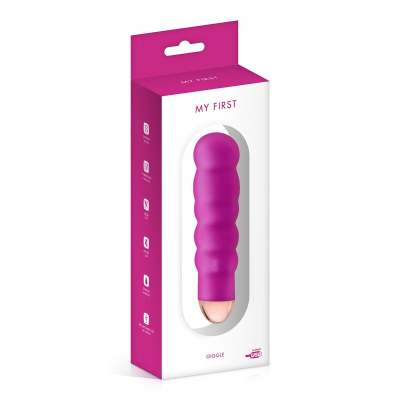 Vibromasseur rechargeable Giggle rose - My First Vibromasseur rechargeable Giggle rose - My First