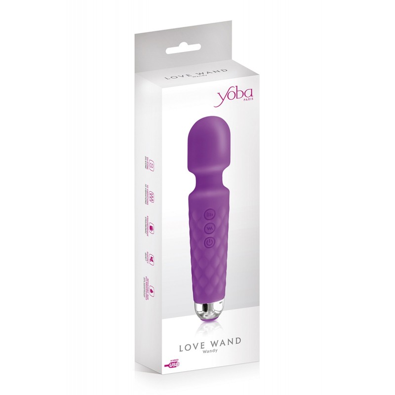 Vibro Love Wand rechargeable violet - Yoba Vibro Love Wand rechargeable violet - Yoba