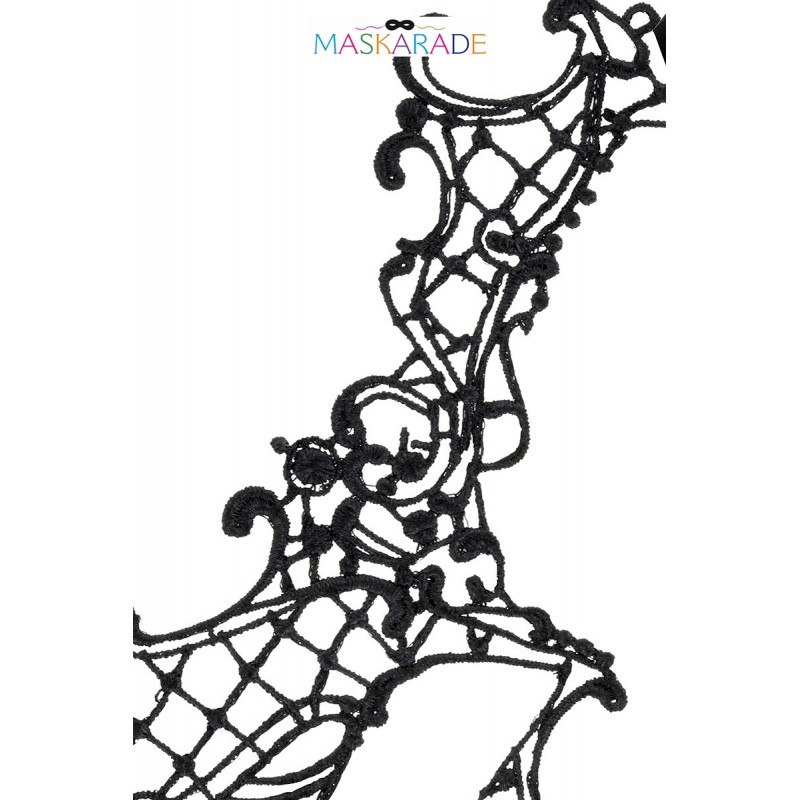 Loup broderie souple Croissant de lune Loup broderie souple Croissant de lune