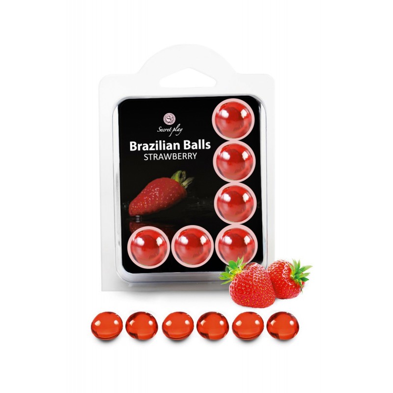 6 Brazilian Balls - fraise 6 Brazilian Balls - fraise