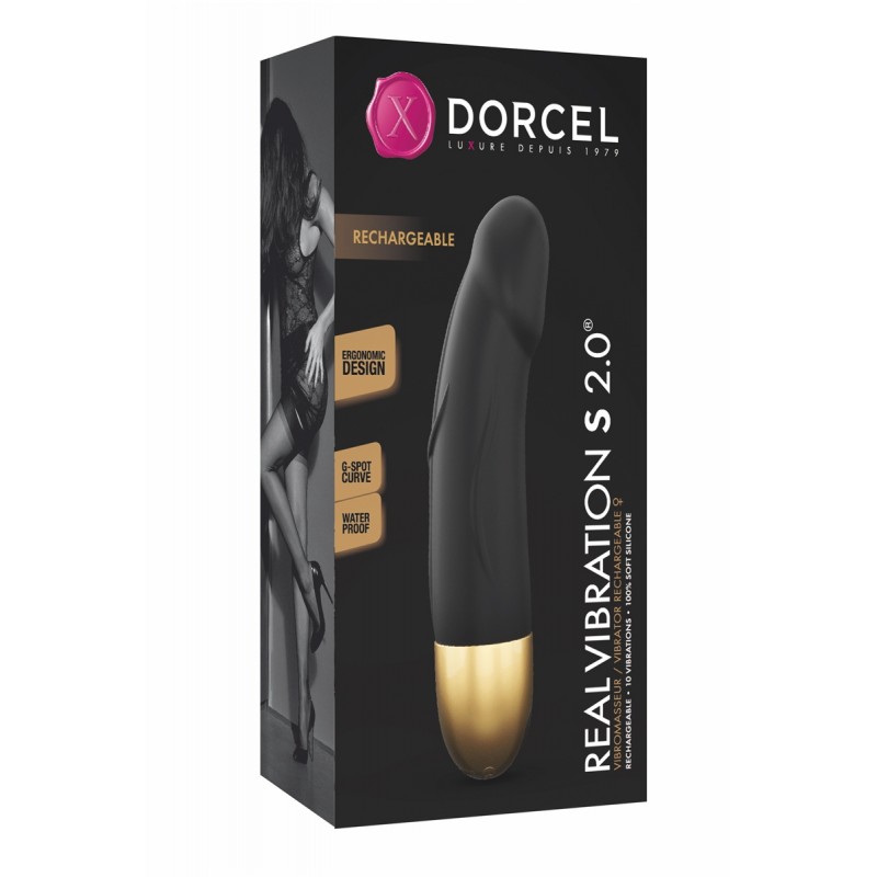 Vibro rechargeable Real Vibration gold S 2.0 - Dorcel Vibro rechargeable Real Vibration gold S 2.0 - Dorcel