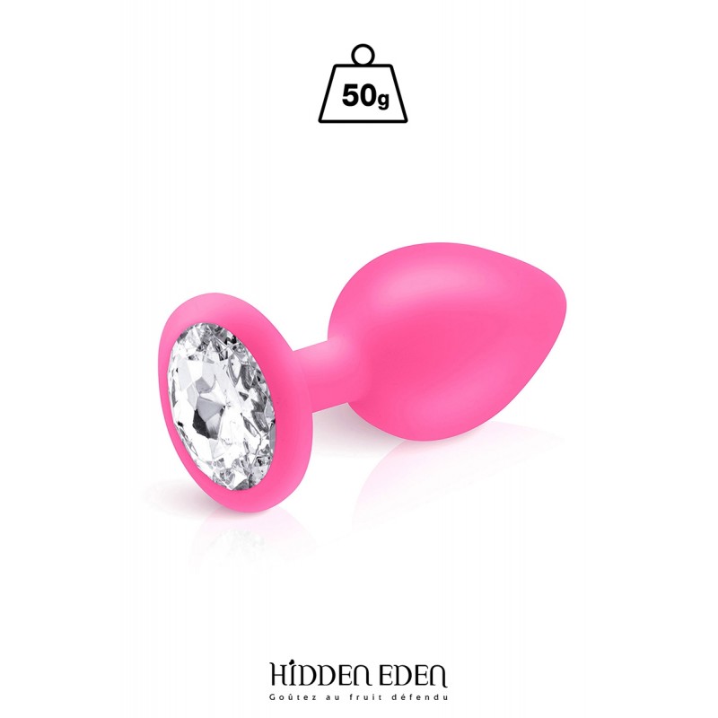Plug bijou silicone rose M - Hidden Eden Plug bijou silicone rose M - Hidden Eden