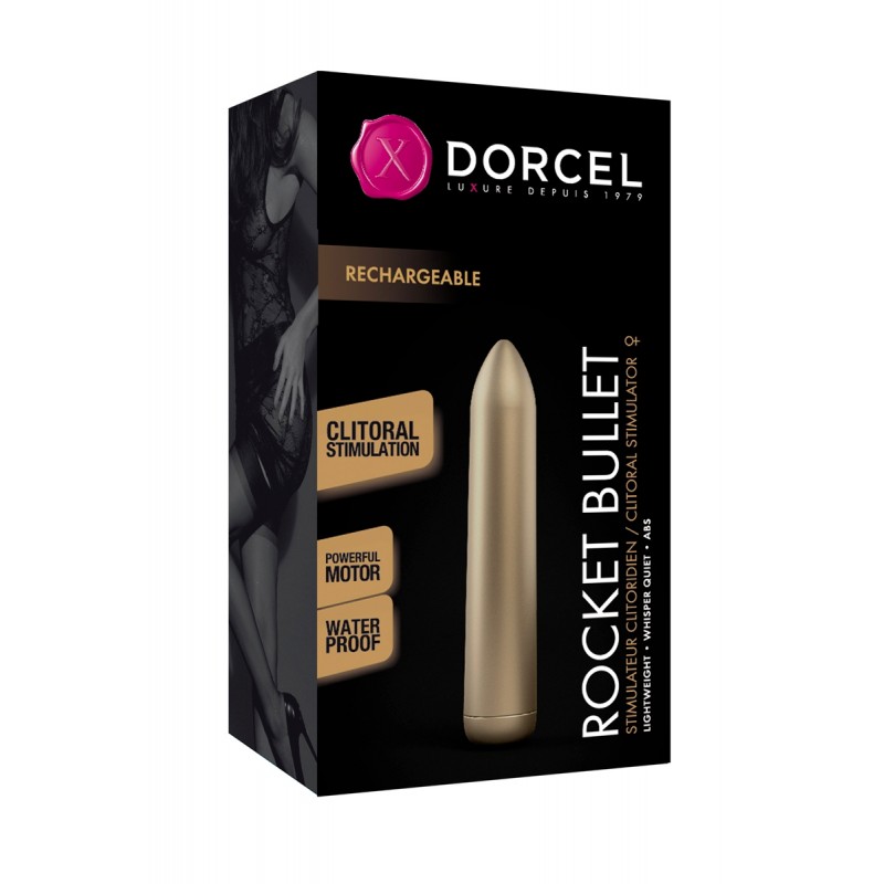 Mini vibro Rocket Bullet doré - Dorcel Mini vibro Rocket Bullet doré - Dorcel