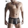 Boxer noir wetlook et mesh - Regnes Boxer noir wetlook et mesh - Regnes