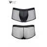 Boxer noir wetlook et mesh - Regnes Boxer noir wetlook et mesh - Regnes