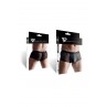 Boxer noir wetlook et mesh - Regnes Boxer noir wetlook et mesh - Regnes