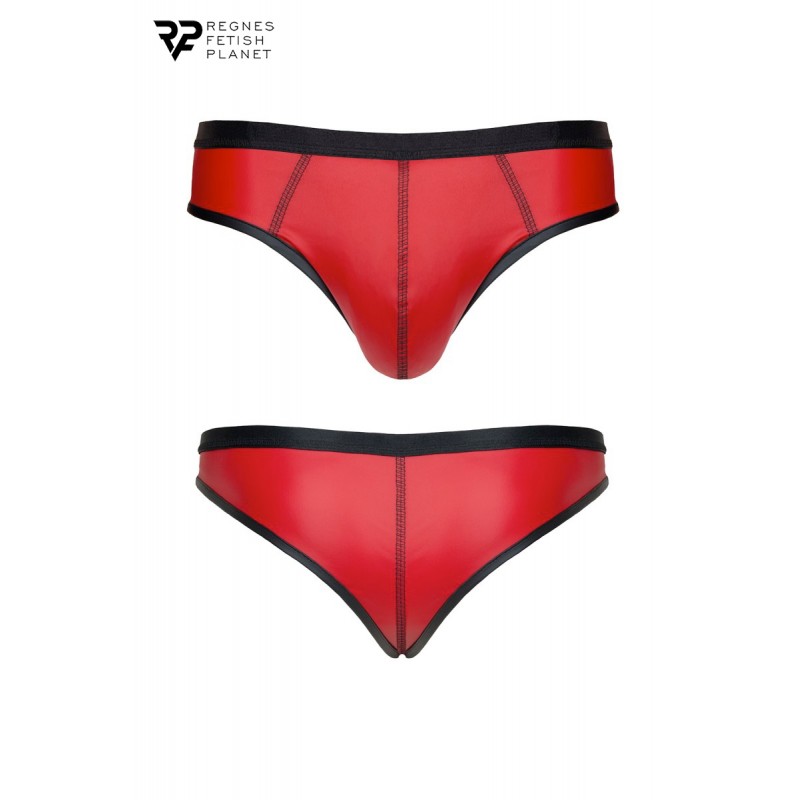 Slip rouge wetlook - Regnes Slip rouge wetlook - Regnes