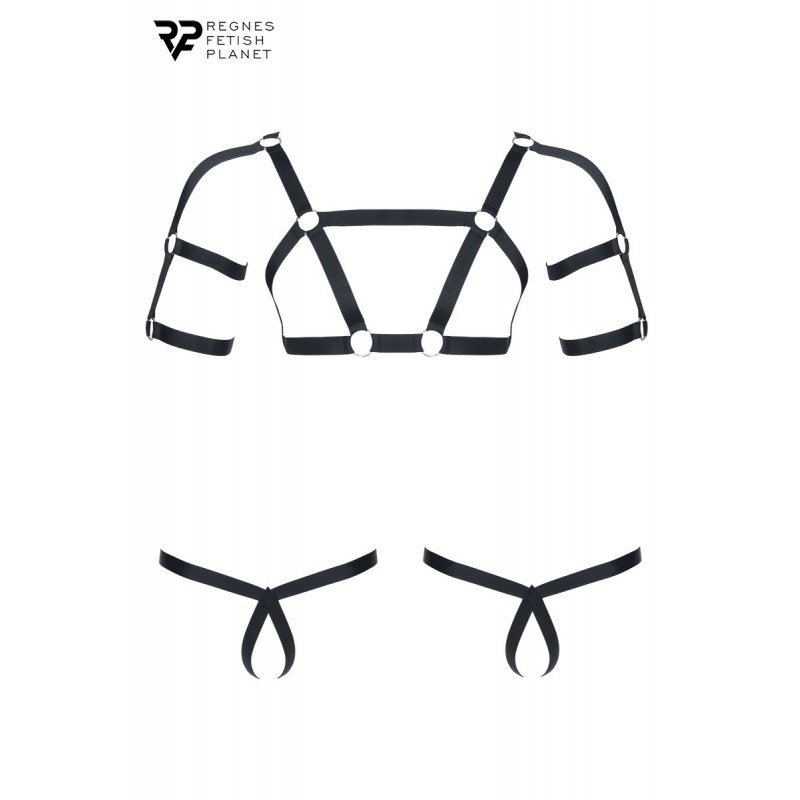 Ensemble harnais et deux strings ouverts - Regnes Ensemble harnais et deux strings ouverts - Regnes