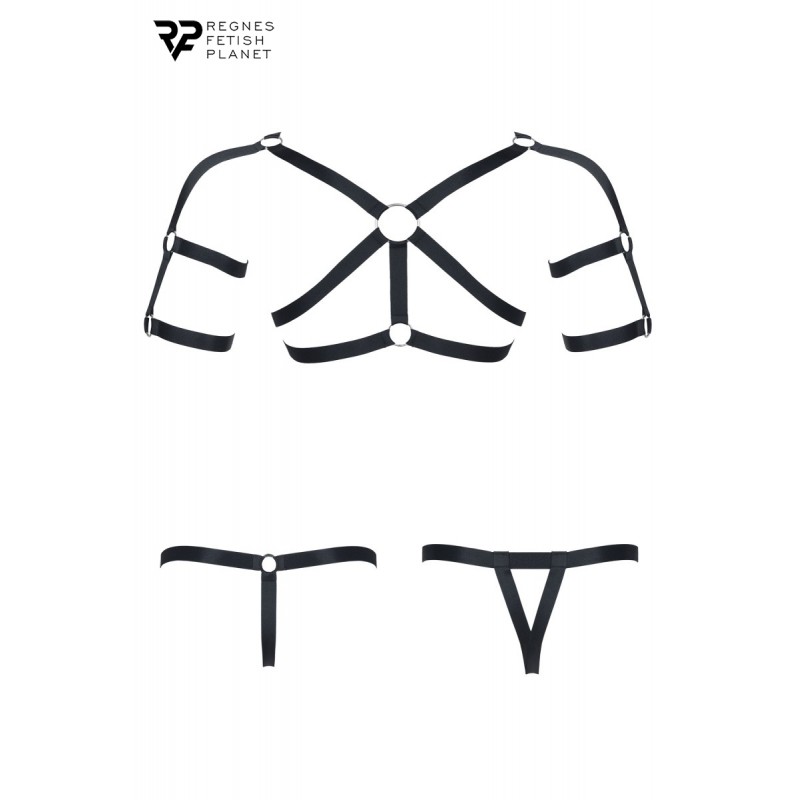 Ensemble harnais et deux strings ouverts - Regnes Ensemble harnais et deux strings ouverts - Regnes