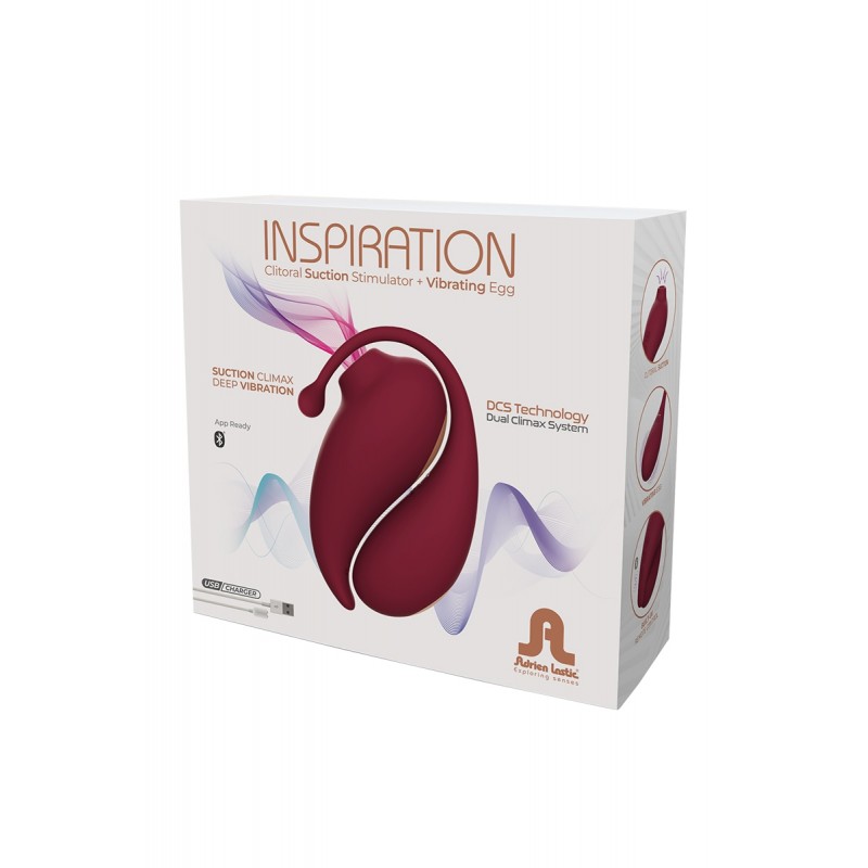 Oeuf vibrant et stimulateur clitoridien connectés Inspiration Oeuf vibrant et stimulateur clitoridien connectés Inspiration