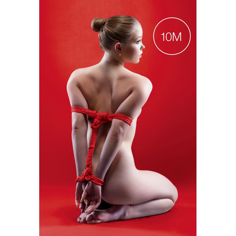Corde de bondage Japonais 10m rouge - Ouch Corde de bondage Japonais 10m rouge - Ouch