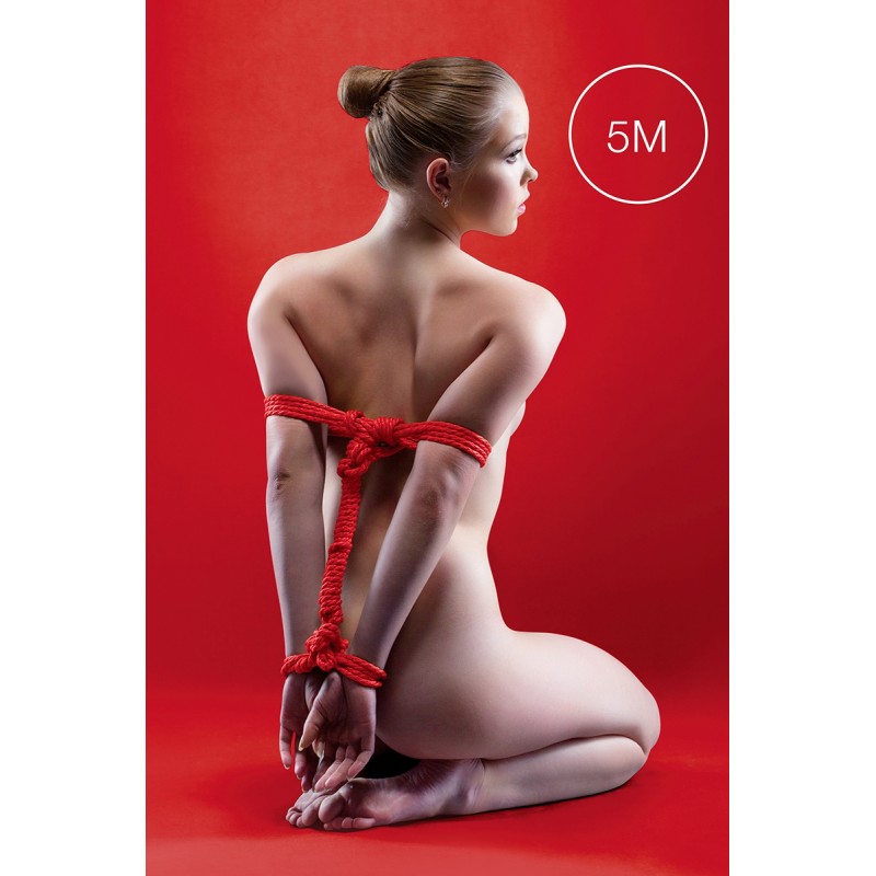 Corde de bondage Japonais 5m rouge - Ouch Corde de bondage Japonais 5m rouge - Ouch