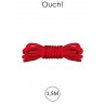 Mini corde de bondage 1,5m rouge - Ouch Mini corde de bondage 1,5m rouge - Ouch