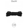 Mini corde de bondage 1,5m noire - Ouch Mini corde de bondage 1,5m noire - Ouch