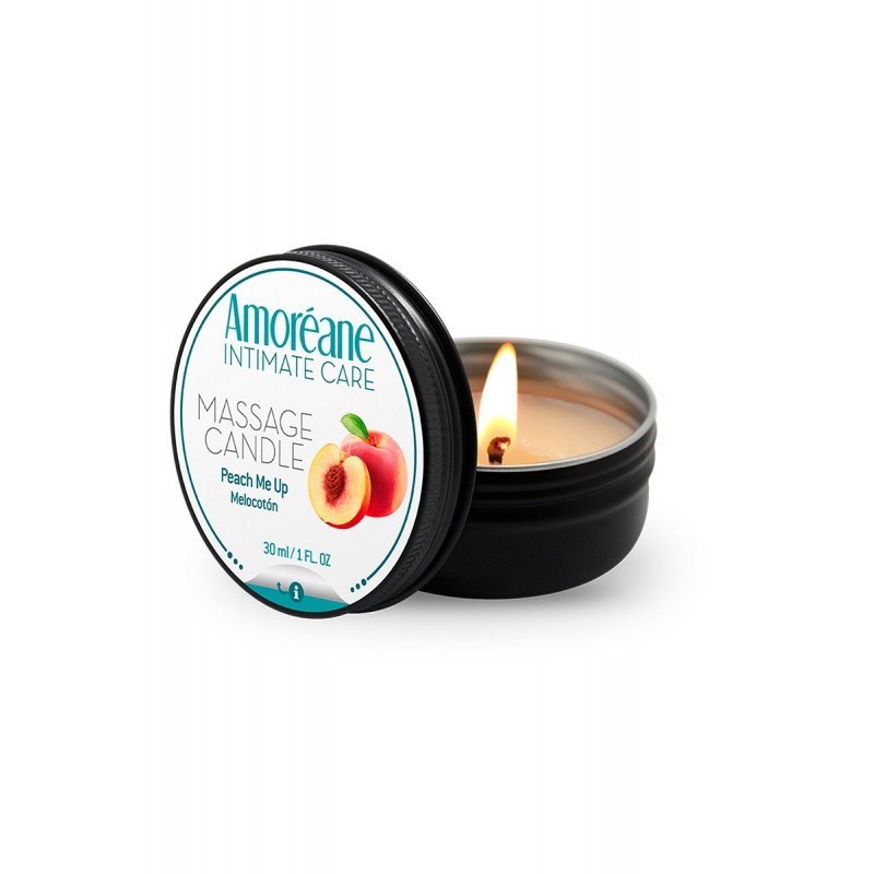 Bougie de massage pêche - Amoreane Bougie de massage pêche - Amoreane