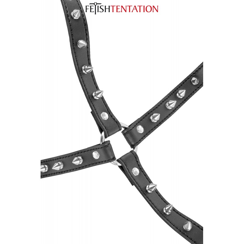 Harnais poitrine à pointes - Fetish Tentation Harnais poitrine à pointes - Fetish Tentation