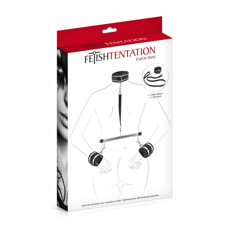 Menottes et collier de soumission - Fetish Tentation Menottes et collier de soumission - Fetish Tentation