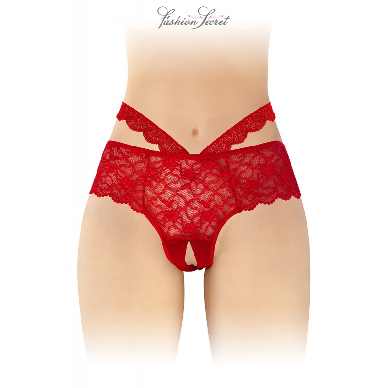 Culotte ouverte rouge Marie - Fashion Secret Culotte ouverte rouge Marie - Fashion Secret