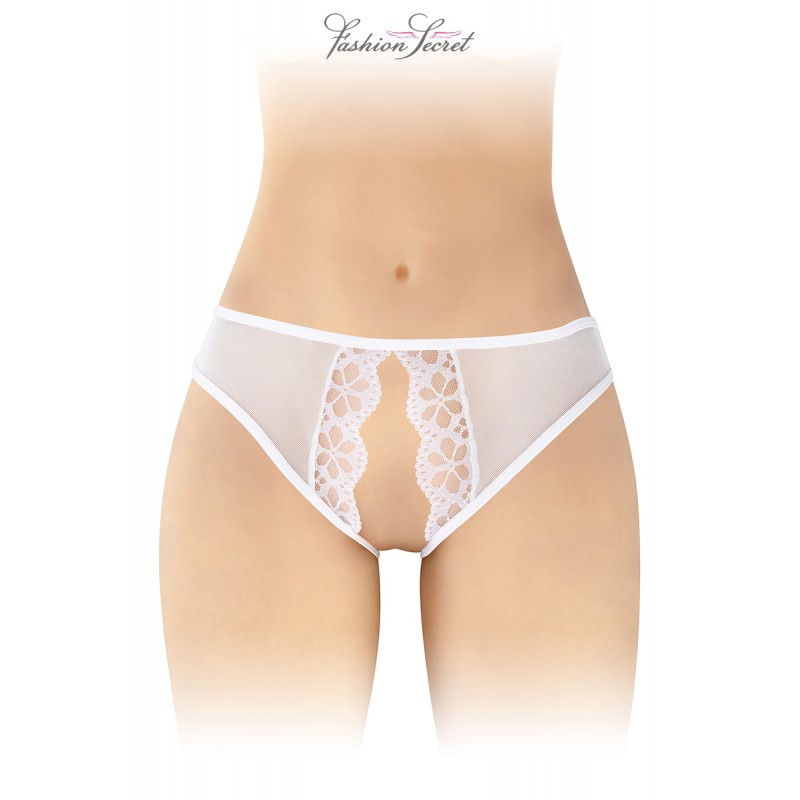 Culotte blanche ouverte Ambre - Fashion Secret Culotte blanche ouverte Ambre - Fashion Secret
