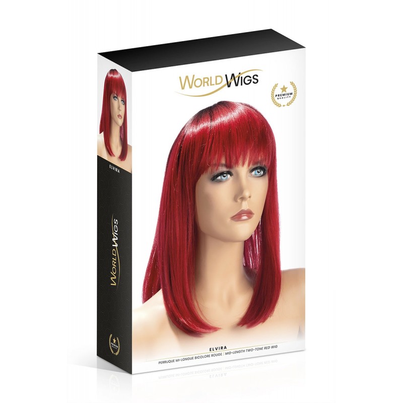 Perruque Elvira rouge - World Wigs Perruque Elvira rouge - World Wigs