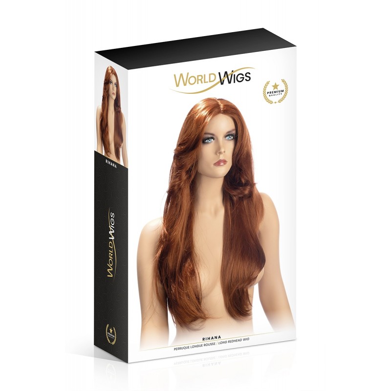 Perruque Rihana rousse - World Wigs Perruque Rihana rousse - World Wigs
