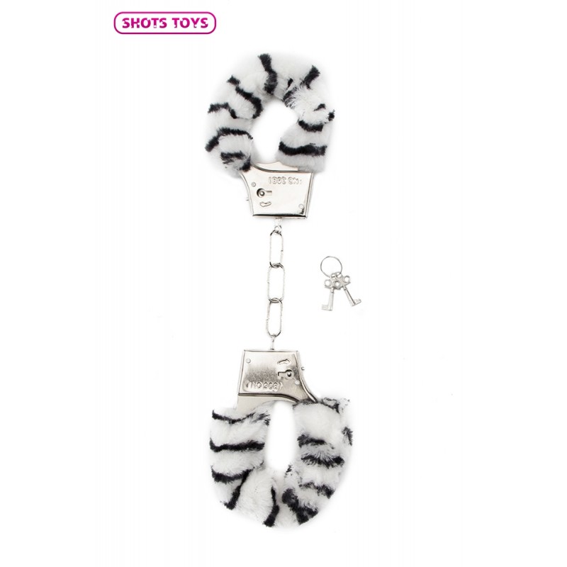 Menottes fourrure Shots - zèbre Menottes fourrure Shots - zèbre
