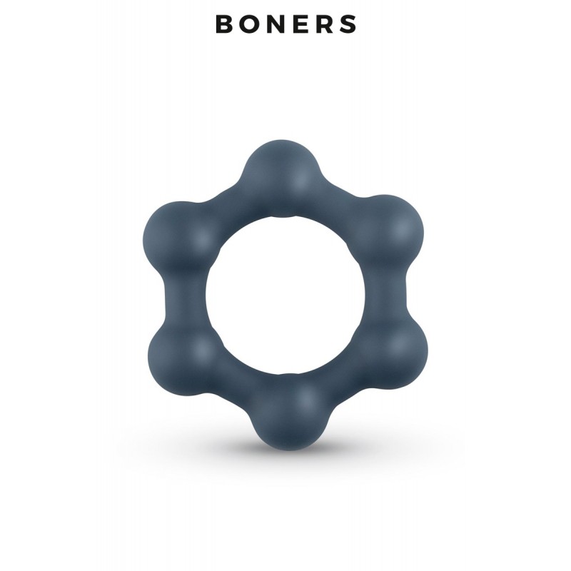 Cockring Hexagonal avec billes en acier - Boners Cockring Hexagonal avec billes en acier - Boners