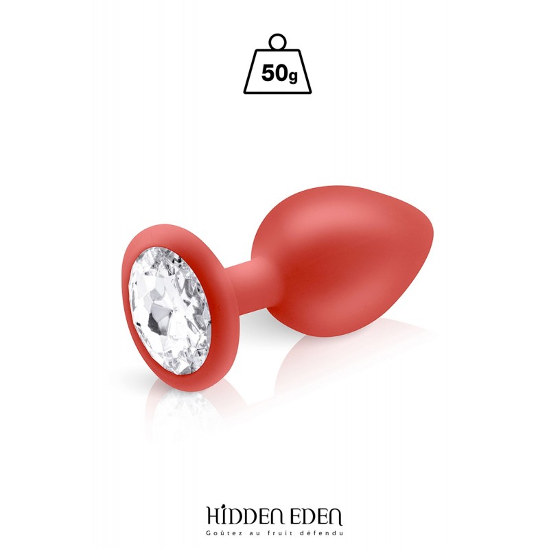 Plug bijou silicone rouge M - Hidden Eden Plug bijou silicone rouge M - Hidden Eden