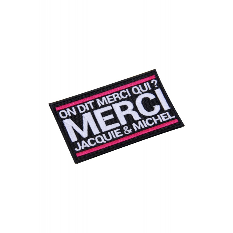 Ecusson rectangle Jacquie et Michel Ecusson rectangle Jacquie et Michel