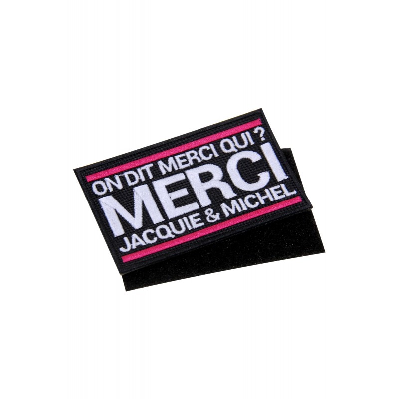 Ecusson rectangle velcro Jacquie et Michel Ecusson rectangle velcro Jacquie et Michel