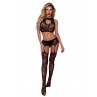 Top brassière et collant ouvert  - J Lingerie Top brassière et collant ouvert  - J Lingerie