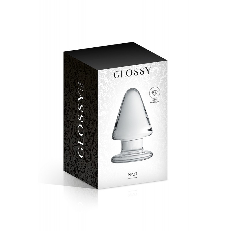 Plug anal verre Glossy Toys n° 23 Clear Plug anal verre Glossy Toys n° 23 Clear