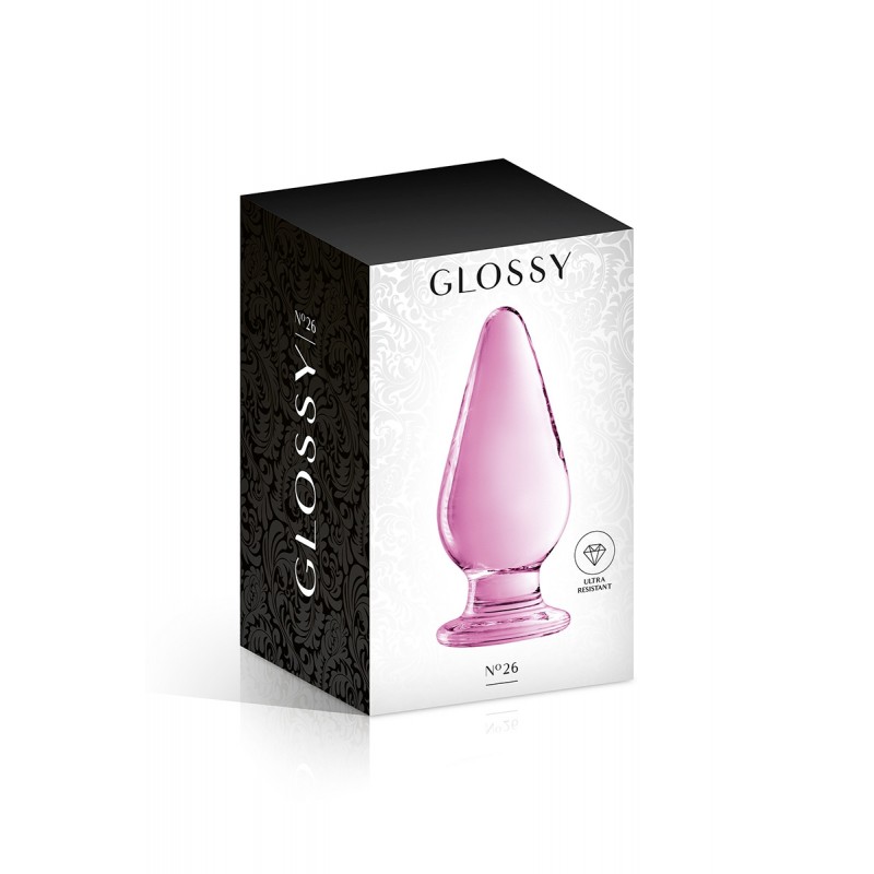 Plug anal verre Glossy Toys n° 26 Pink Plug anal verre Glossy Toys n° 26 Pink