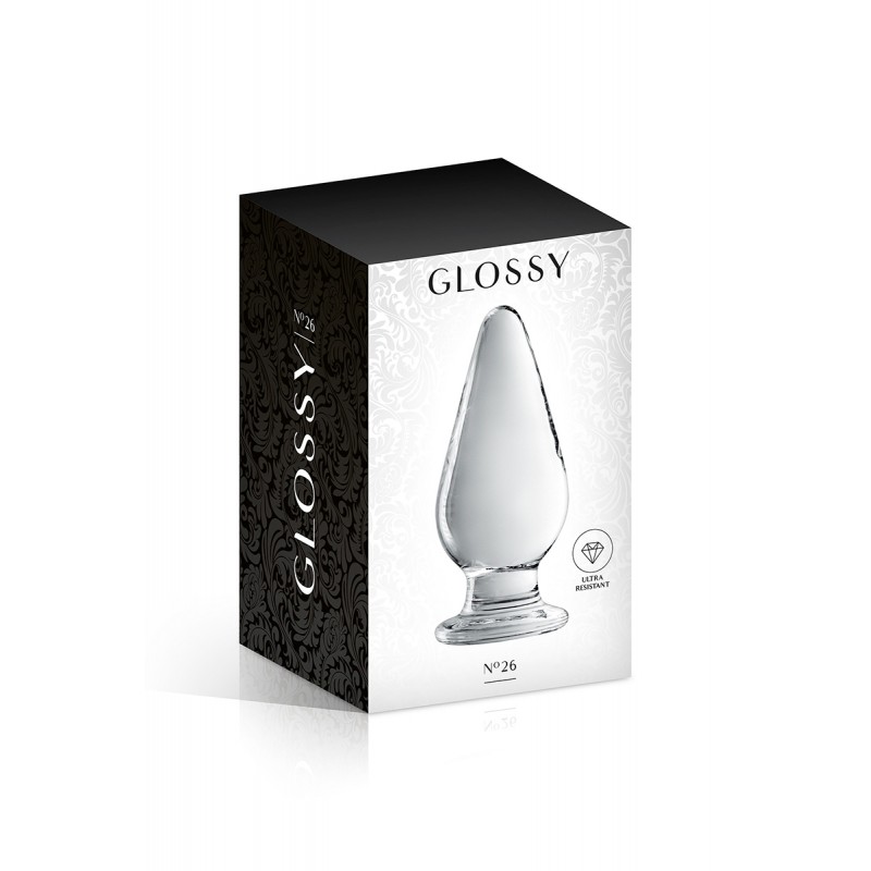 Plug anal verre Glossy Toys n° 26 Clear Plug anal verre Glossy Toys n° 26 Clear