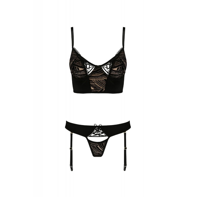 Ensemble culotte à jarretelles et bustier Lara - Casmir Ensemble culotte à jarretelles et bustier Lara - Casmir