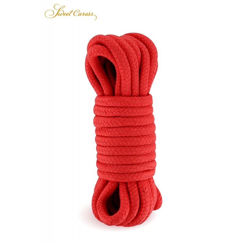 Corde de bondage rouge 5m - Sweet Caress Corde de bondage rouge 5m - Sweet Caress