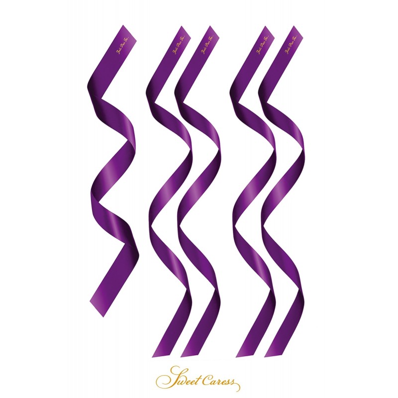 5 liens satin pourpre - Sweet Caress 5 liens satin pourpre - Sweet Caress