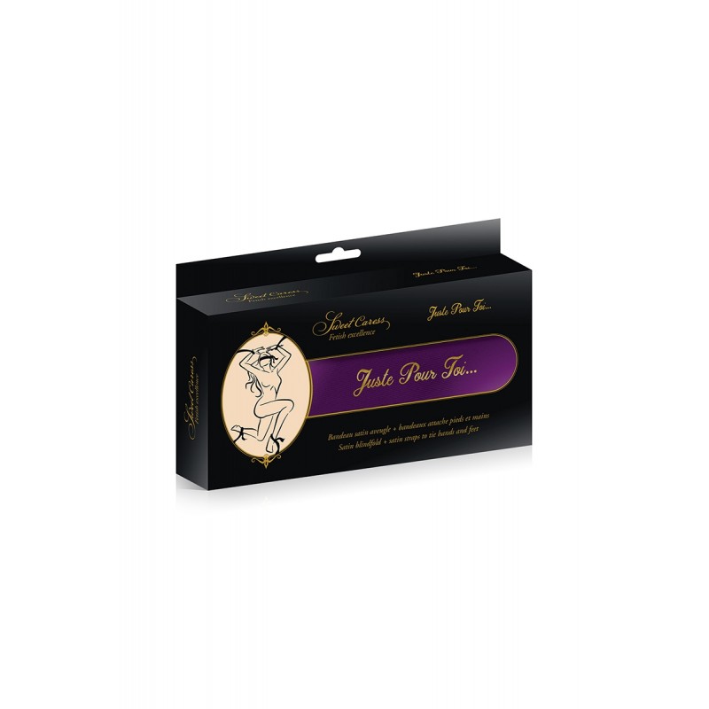 5 liens satin pourpre - Sweet Caress 5 liens satin pourpre - Sweet Caress