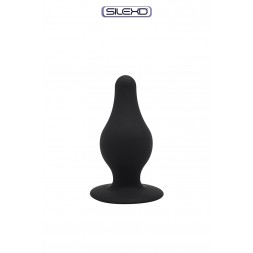 Plug anal The Original Model 2 noir 6,4 cm - SilexD